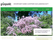 Tablet Screenshot of gruenpunkt.ch